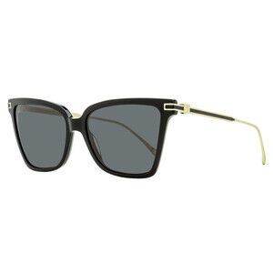 Ferragamo Gancini Butterfly Sunglasses SF2036S 001 Black/Gold 56mm